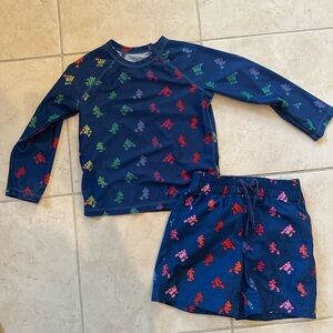 Gap x Disney boys rashguard and Swim Set - multicolor Mickey Mouse